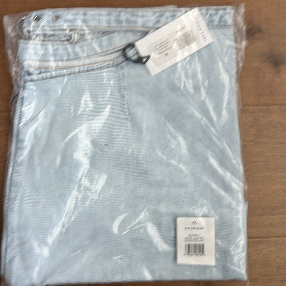 NWT WeWoreWhat Indigo Comfort Cut Out Skirt - Picture 7 of 7